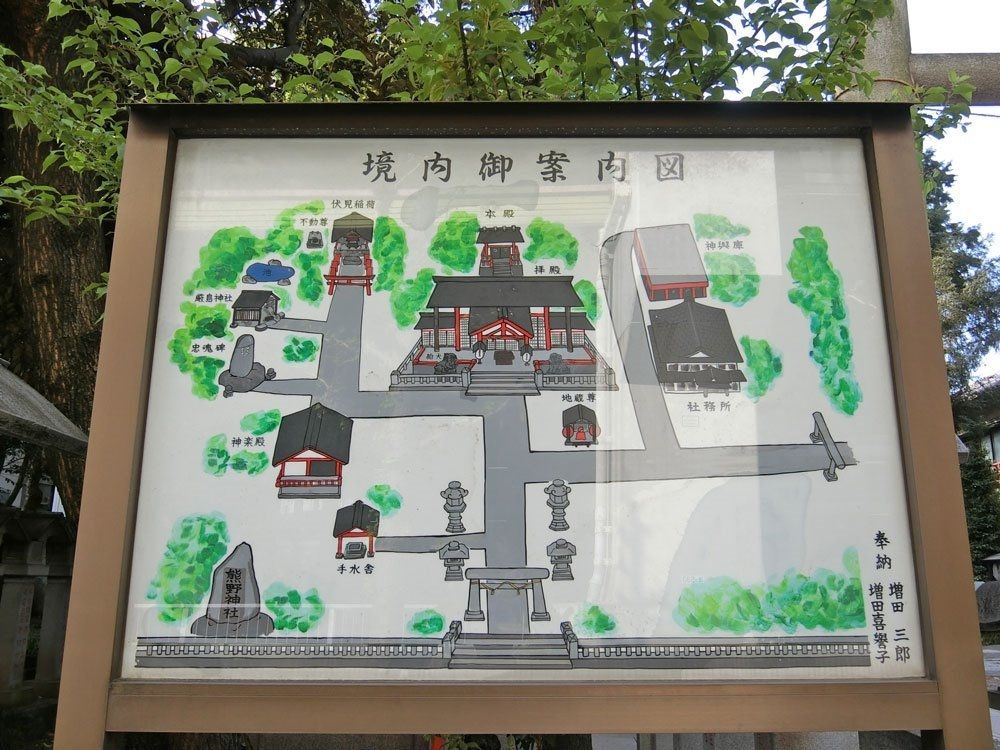 熊野神社（板橋区熊野町）の境内御案内図