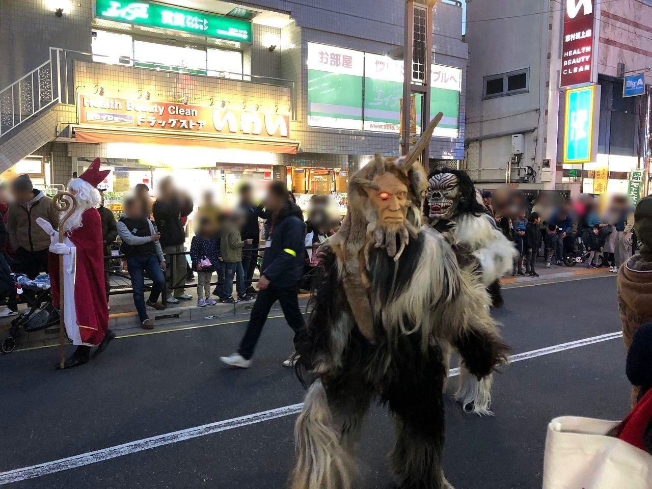 志村坂上のクランプスパレード（2018年）