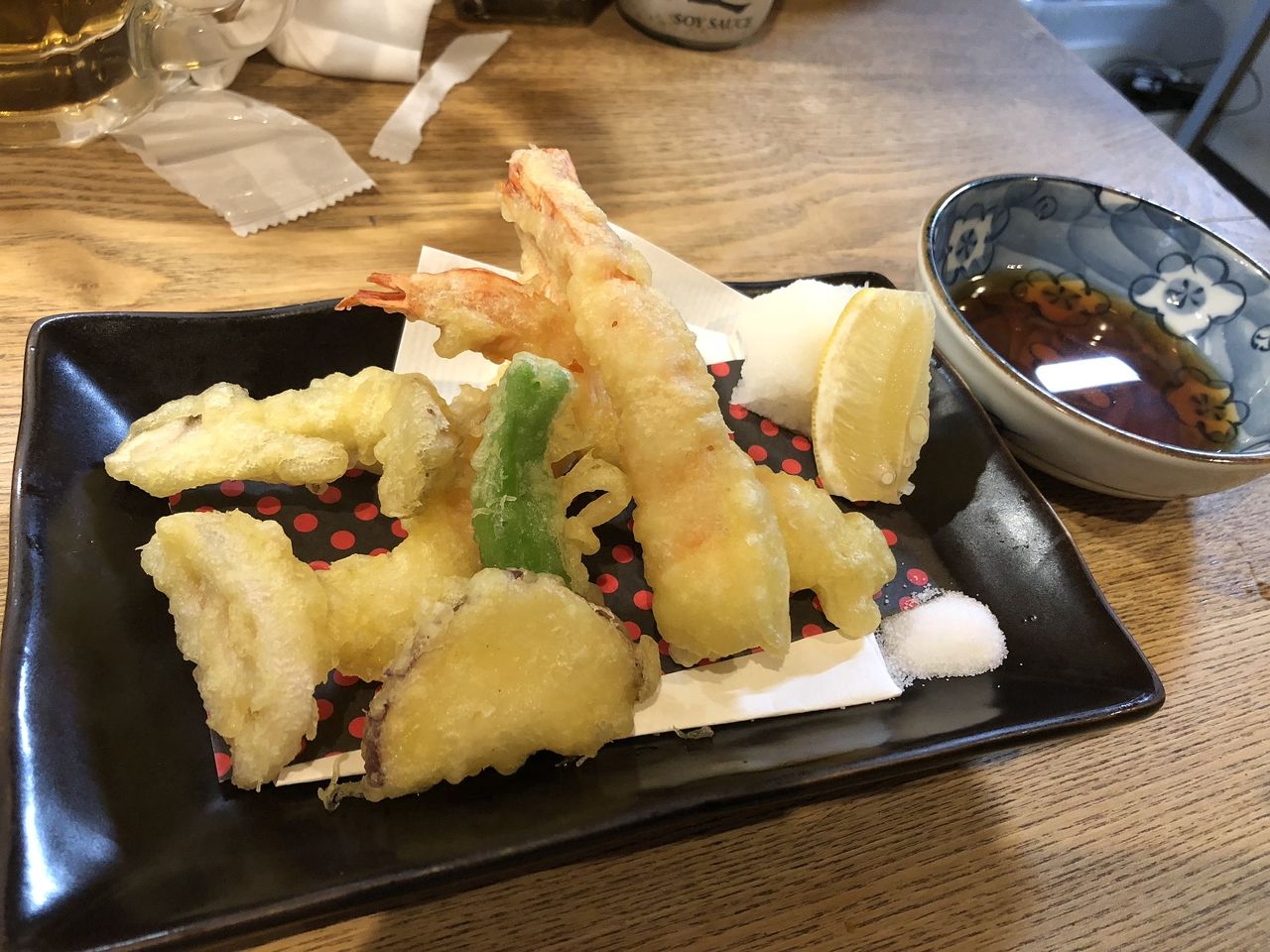 海老と野菜の天ぷら　680円
